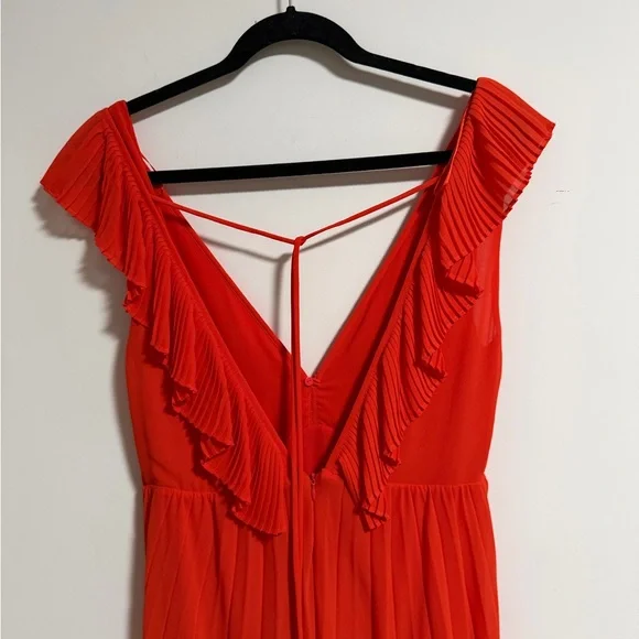 Zara Vibrant Red Maxi Dress - Picture 12 of 16